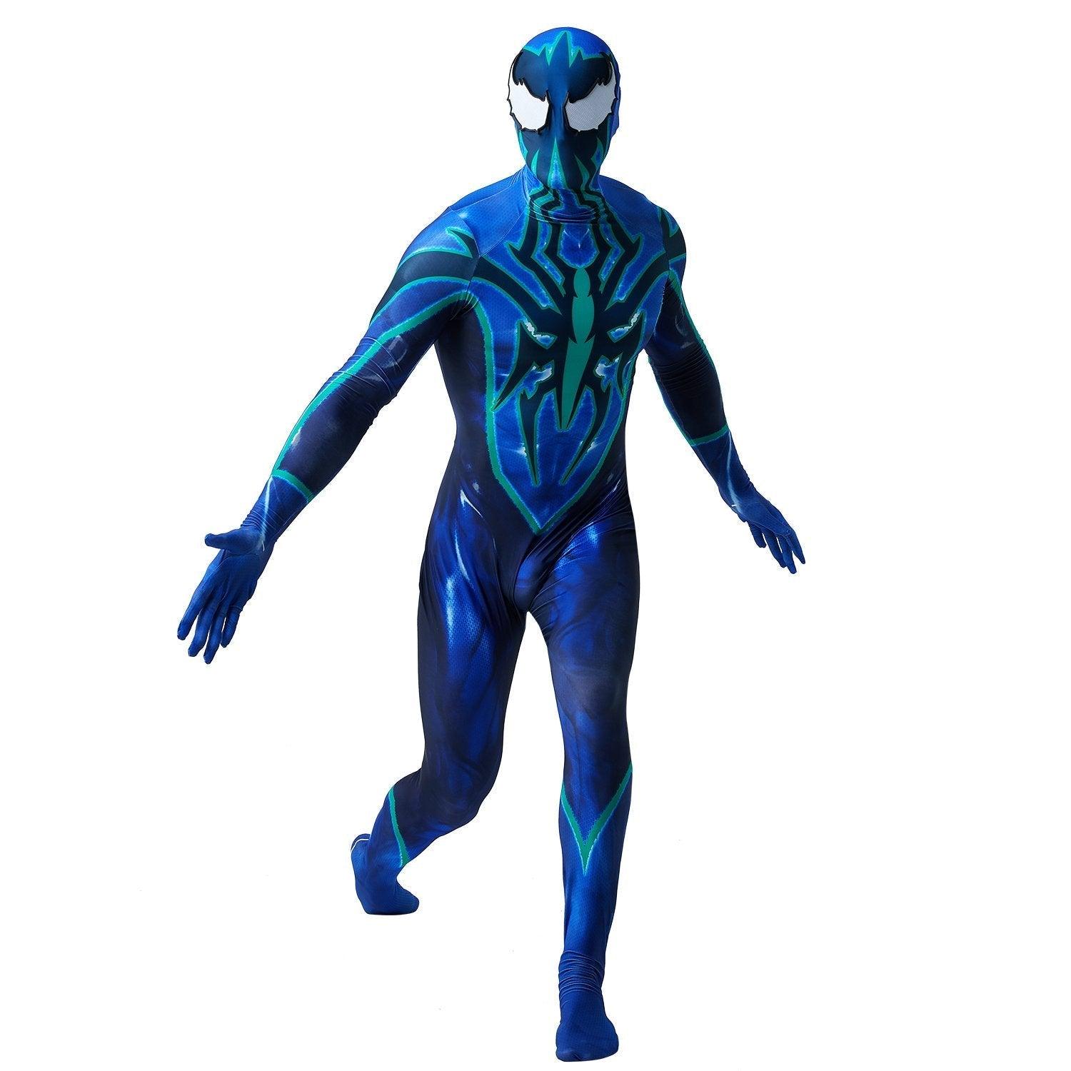 Vibrant Blue Spider - Man Peter Parker Cosplay Jumpsuit Costume New Fashion Superhero Suit - Pajamasbuy