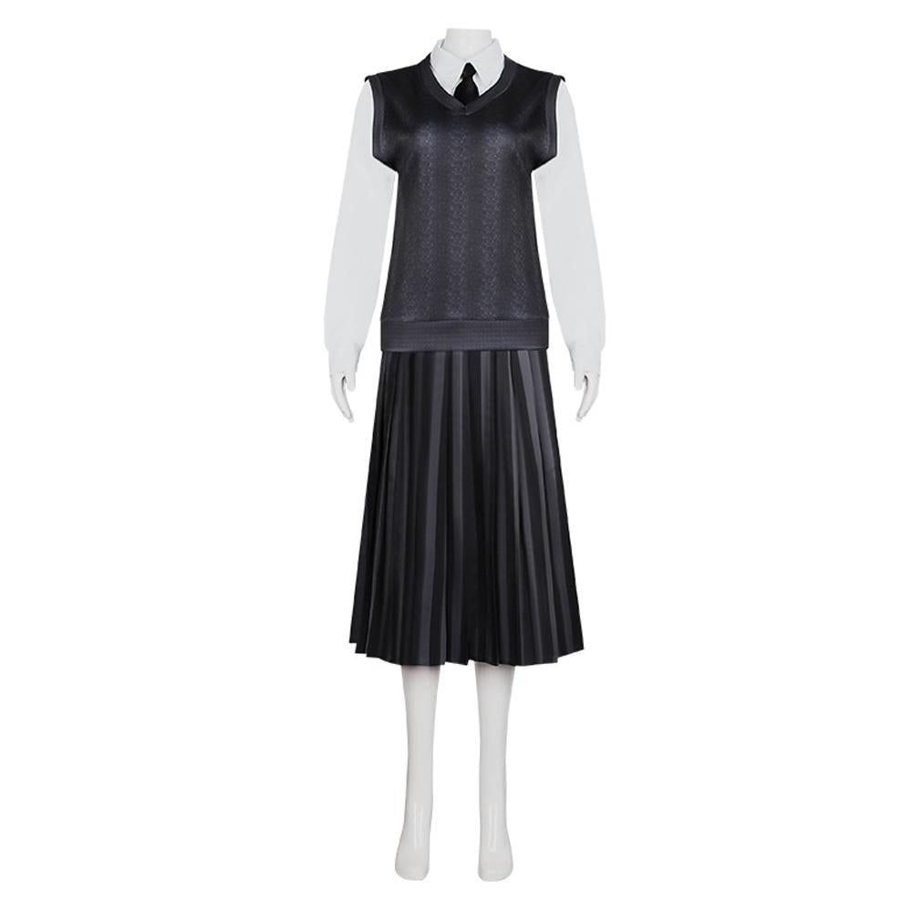 BuyWednesday Costume The Addams Family Cosplay Costumes Skirt Suit For Women Now Cheaper With 3 - 5 Days Ship - PajamasBuy