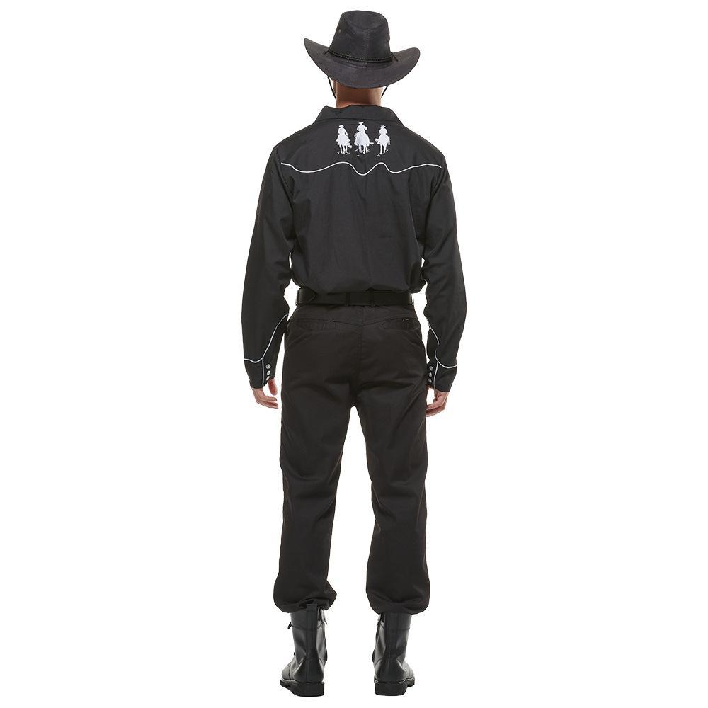 BuyWestern Cowboy Gunman Shirts Costume Cosplay Halloween Bar Party Drama Top Tee Dress Up For Men Now Cheaper With 3 - 5 Days Ship - PajamasBuy