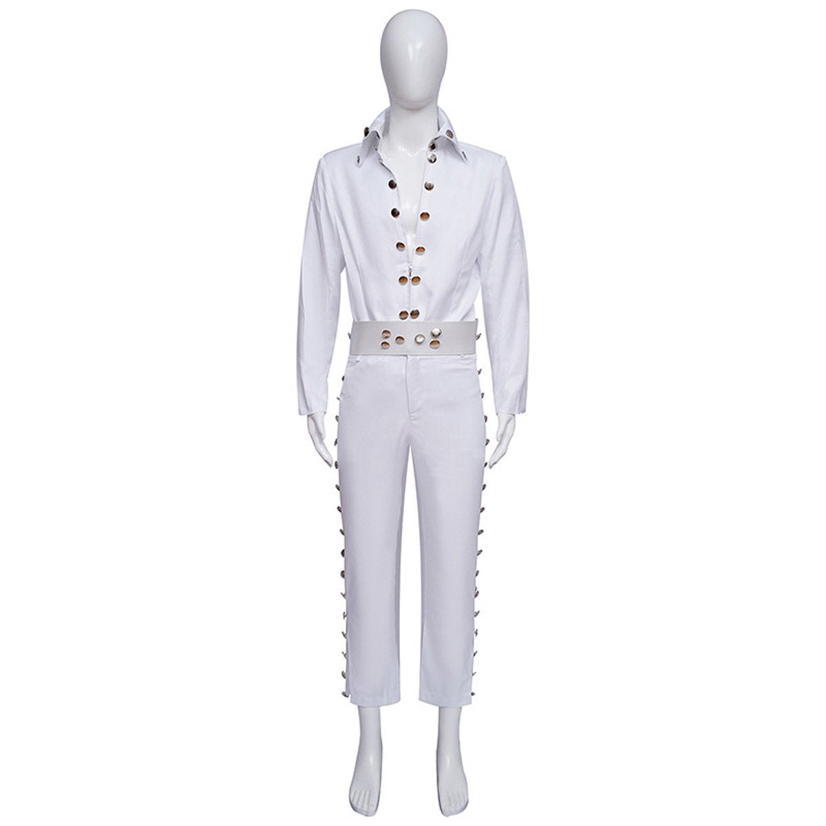 BuyWhite Elvis Presley Halloween Carnival Suit Cosplay Costume For Adults Now Cheaper With 3 - 5 Days Ship - PajamasBuy