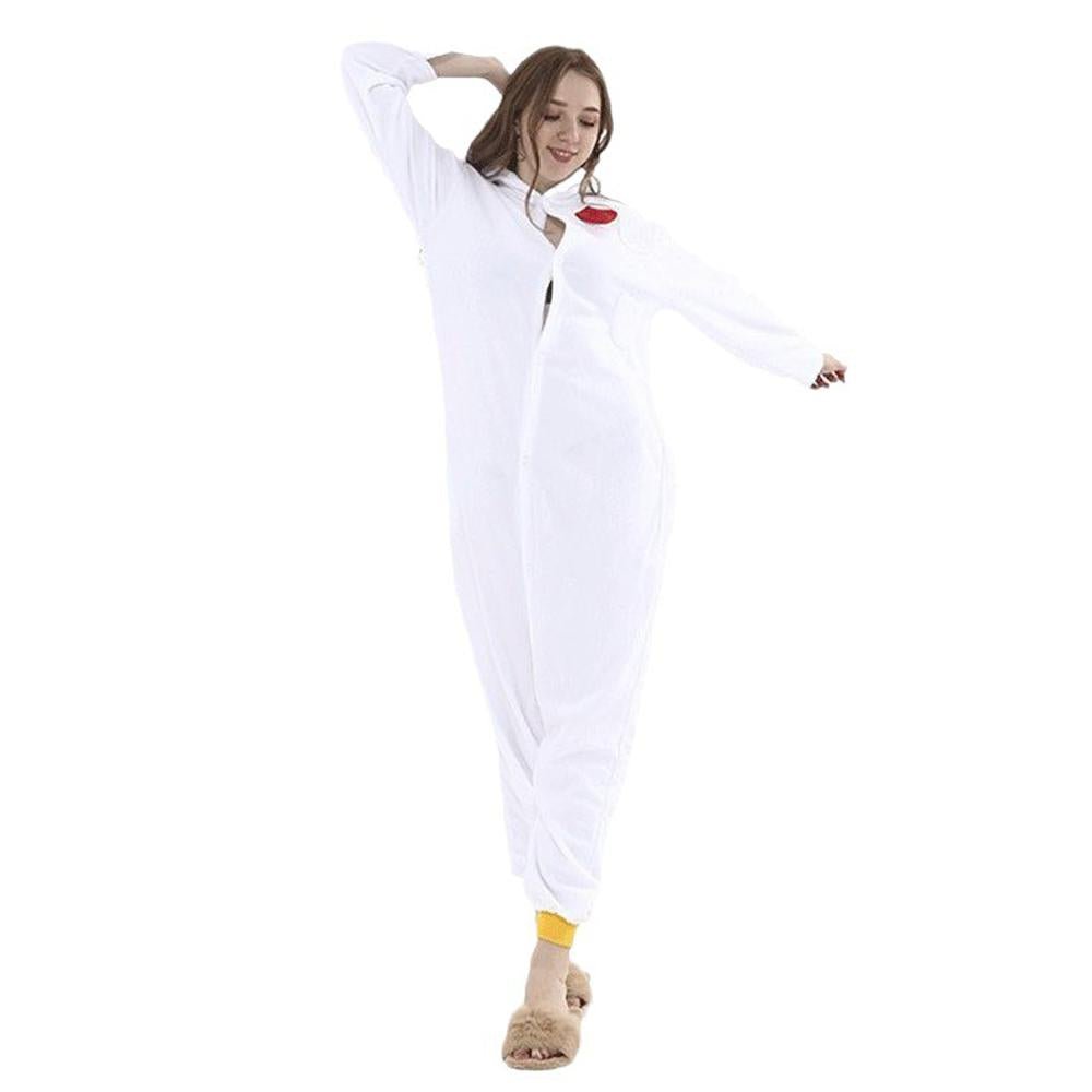 BuyWhite Rooster Animal kigurumi onesies Costume Now Cheaper With 3 - 5 Days Ship - PajamasBuy