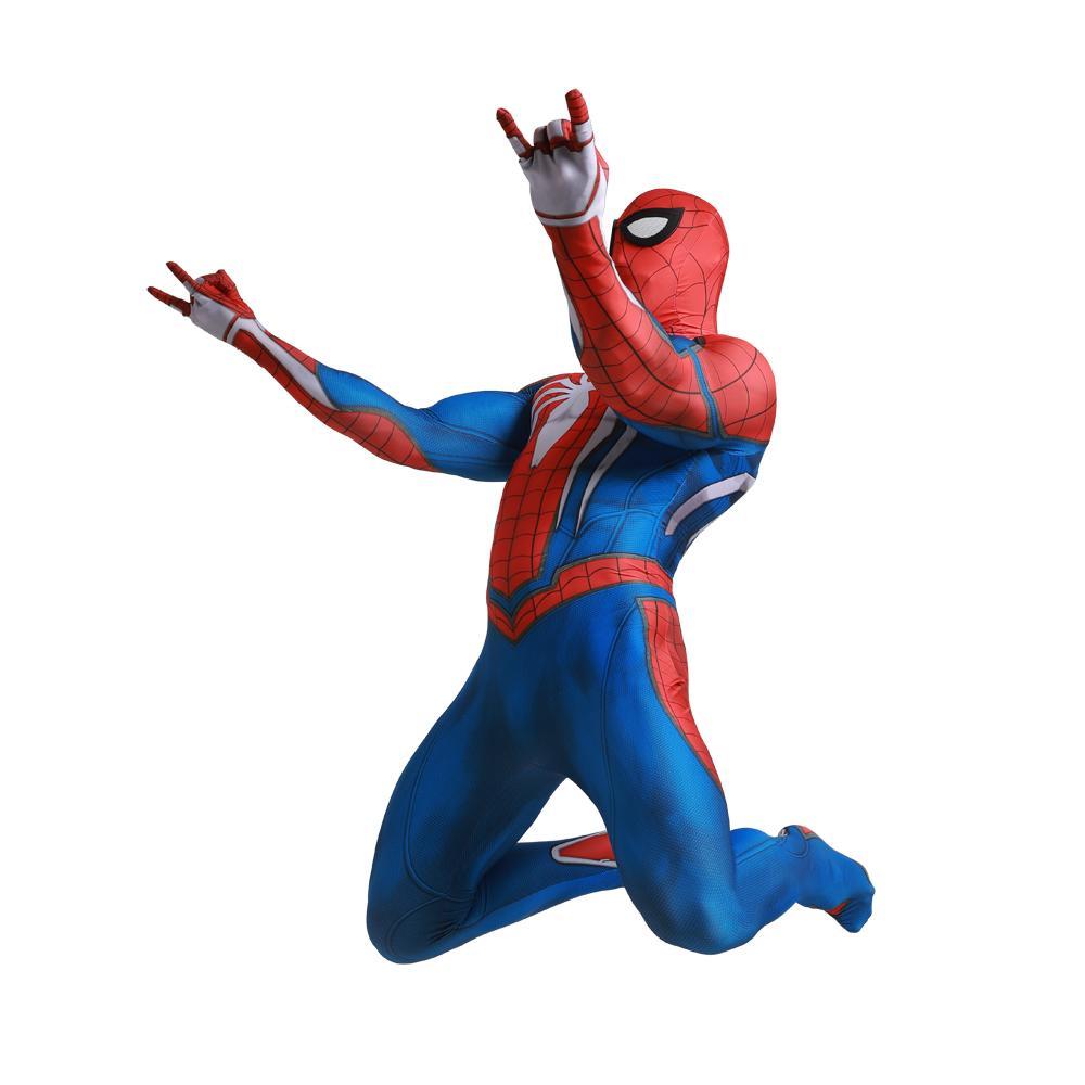 BuyWhite Spider - Man PS5 PS4 Game Costume Cosplay Zentai Jumpsuit Halloween Party for Adult and kids Now Cheaper With 3 - 5 Days Ship - PajamasBuy