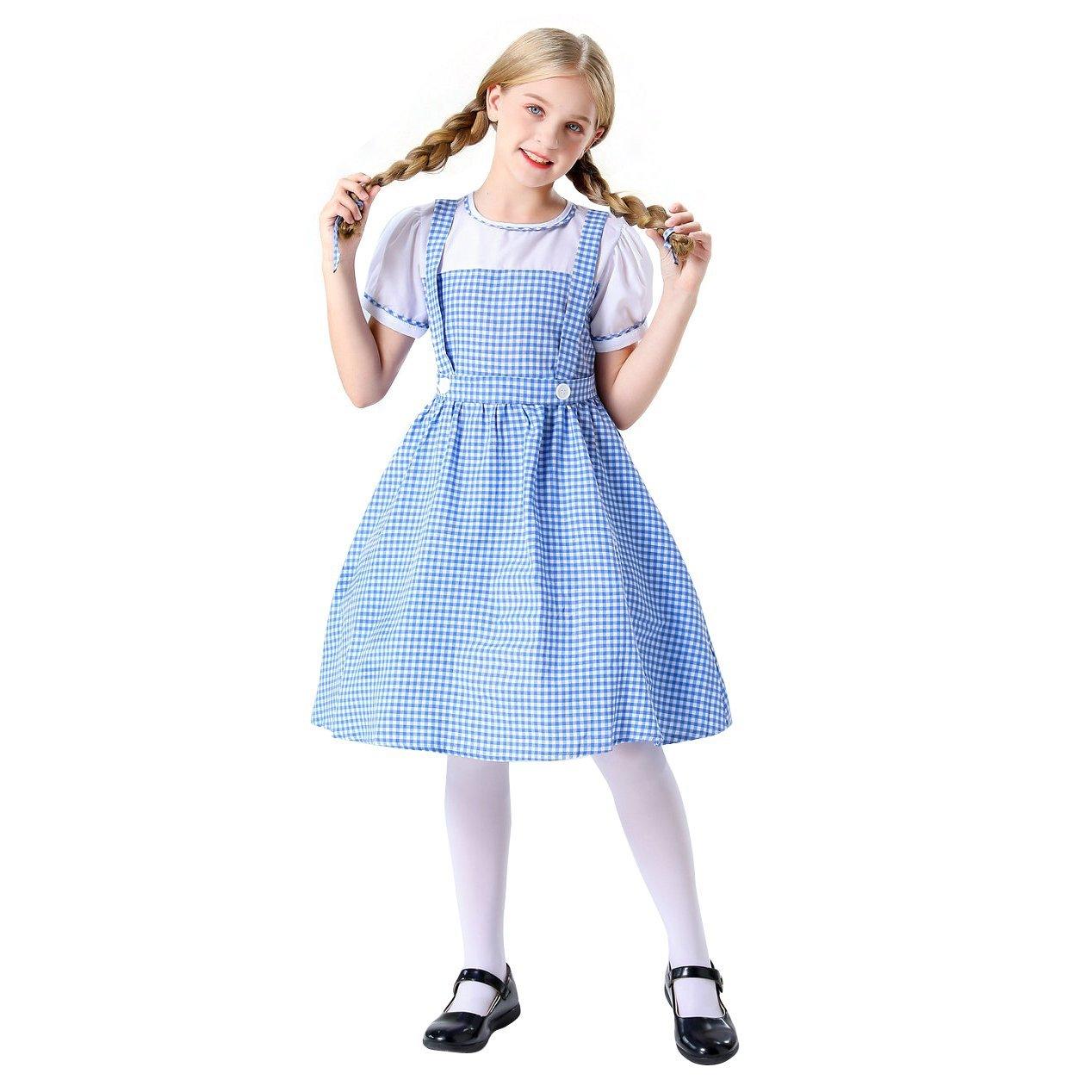 Wizard of Oz Dorothy Costume Dress Maid Alice for Girls Women - Pajamasbuy