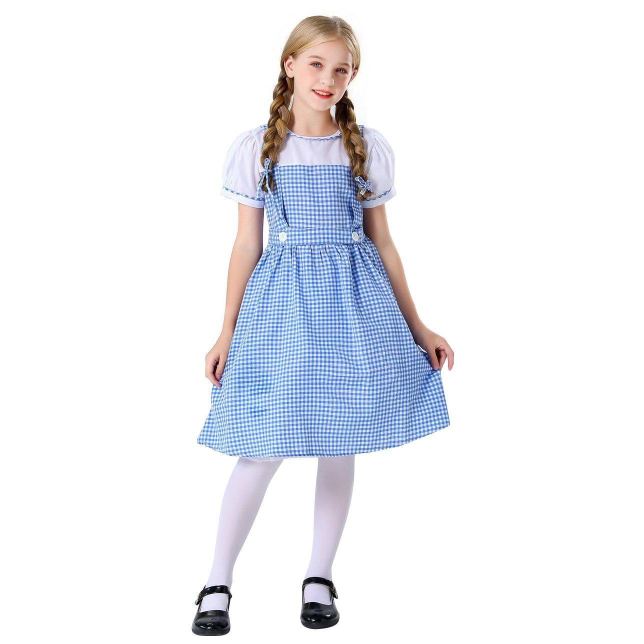 Wizard of Oz Dorothy Costume Dress Maid Alice for Girls Women - Pajamasbuy