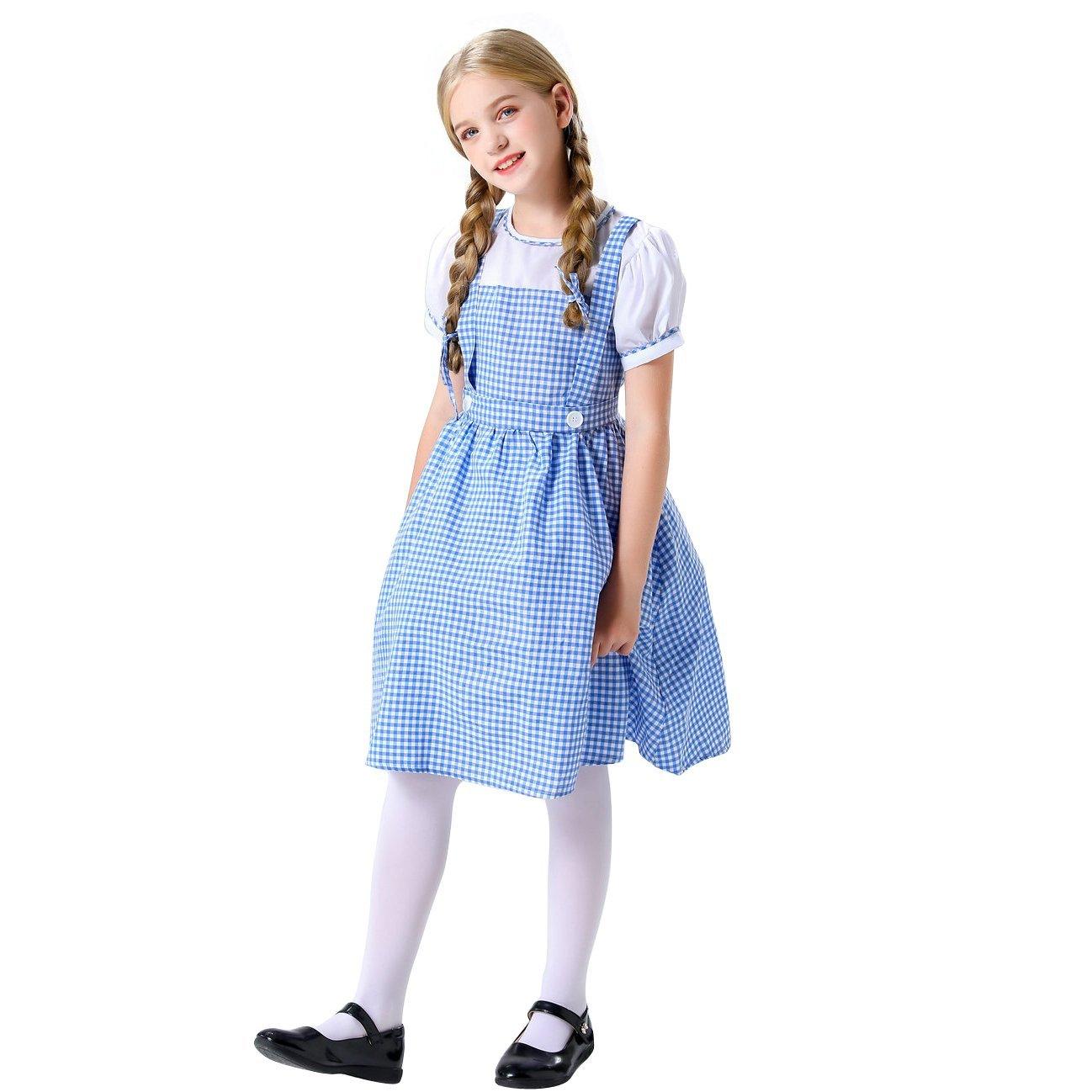 Wizard of Oz Dorothy Costume Dress Maid Alice for Girls Women - Pajamasbuy