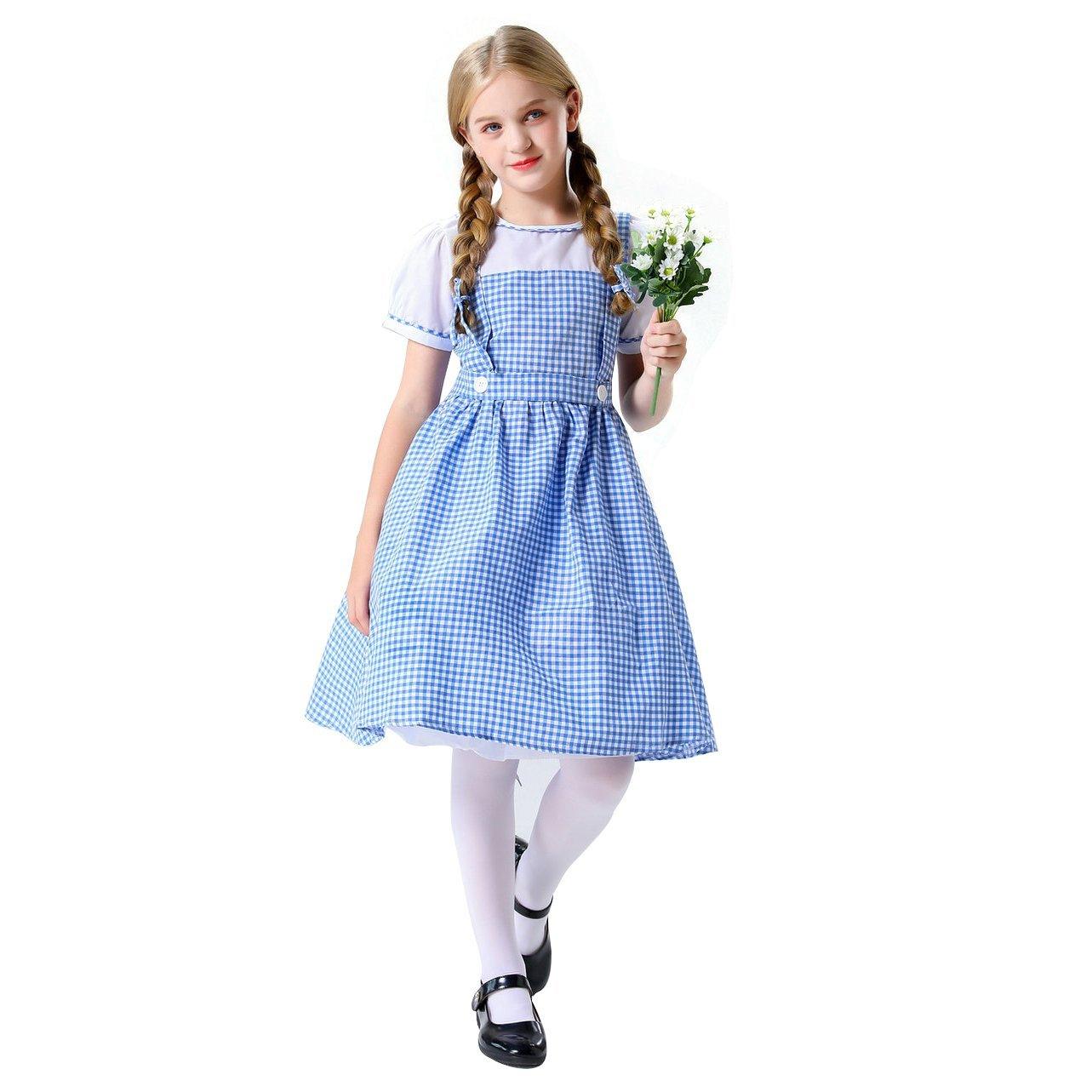 Wizard of Oz Dorothy Costume Dress Maid Alice for Girls Women - Pajamasbuy