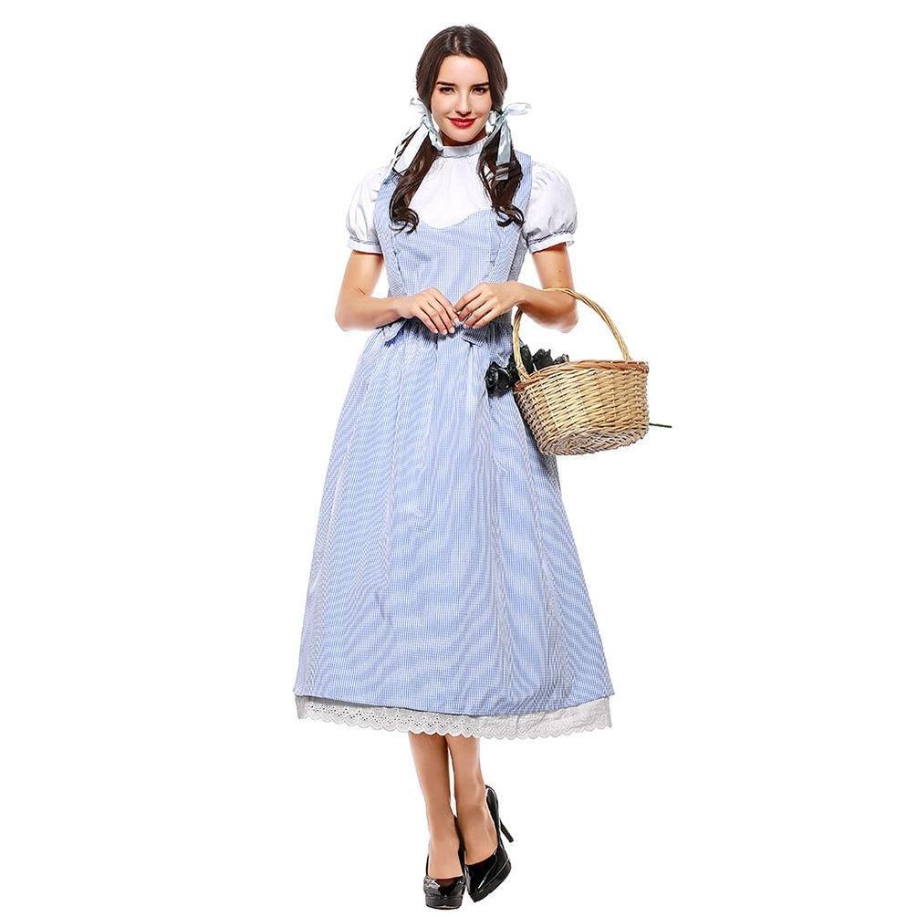 Wizard of Oz Dorothy Costume Dress Maid Alice for Women XXL Size - Pajamasbuy