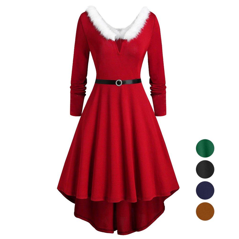 BuyWomen's Christmas Plus Size Swing Dress Now Cheaper With 3 - 5 Days Ship - PajamasBuy