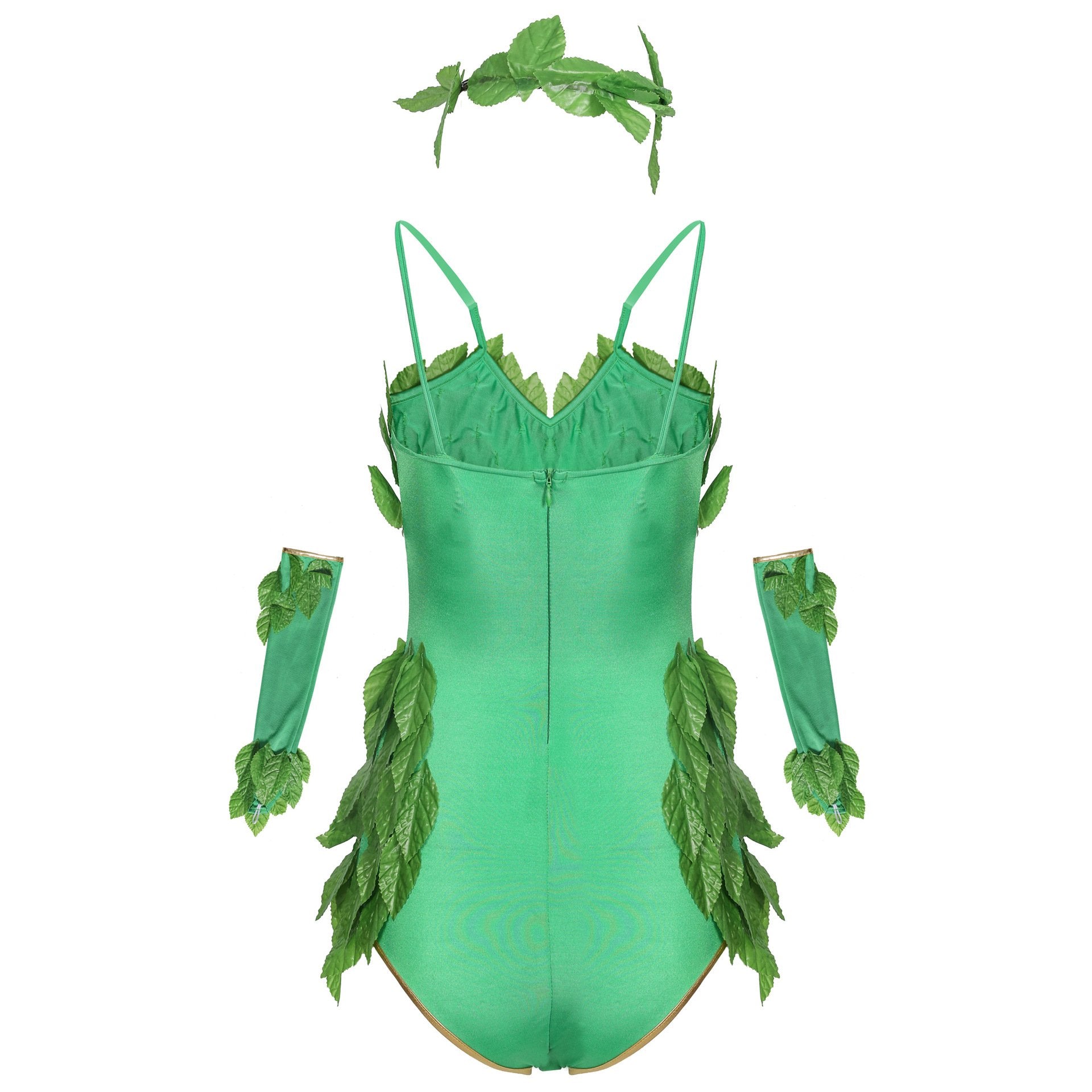 BuyWomen's Deluxe Poison Ivy Costume Jumpsuit Halloween Now Cheaper With 3 - 5 Days Ship - PajamasBuy