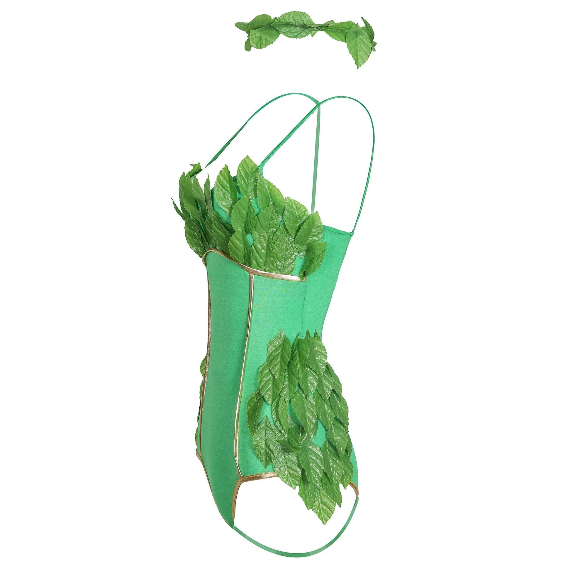 BuyWomen's Deluxe Poison Ivy Costume Jumpsuit Halloween Now Cheaper With 3 - 5 Days Ship - PajamasBuy