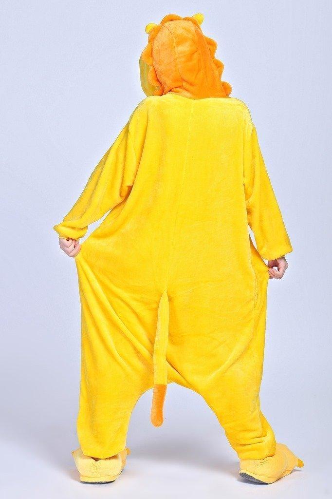 Yellow Lion Onesies Hoodie Pajamas Animal Costume Kigurumi - Pajamasbuy