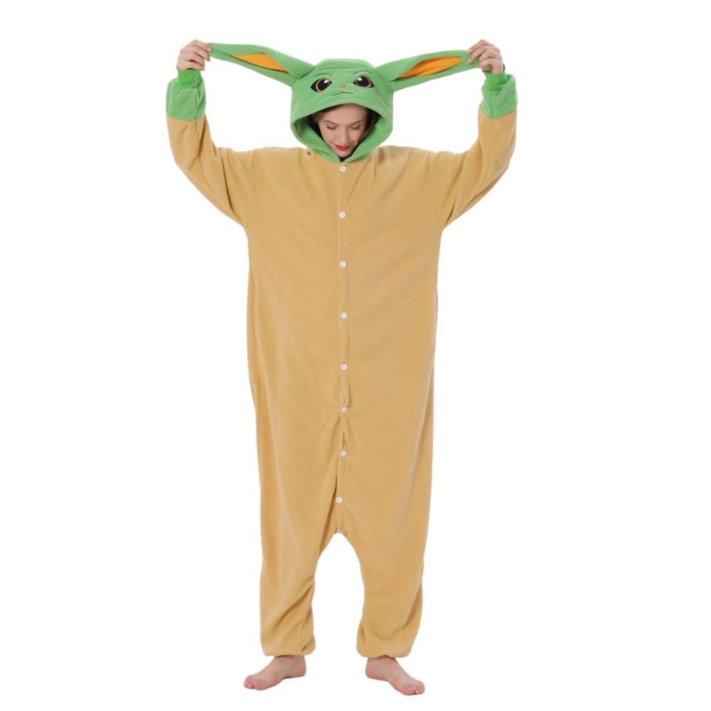 BuyYoda Kigurumi Onesies Anime Star Wars Pajamas Pyjamas Halloween Costume Now Cheaper With 3 - 5 Days Ship - PajamasBuy