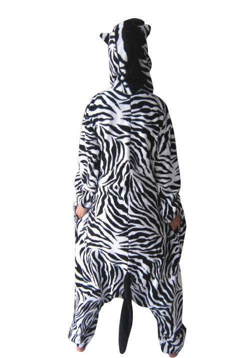 BuyZebra Fleece Pajamas Onesies Hoodie Animal Kigurumi Costume Now Cheaper With 3 - 5 Days Ship - PajamasBuy